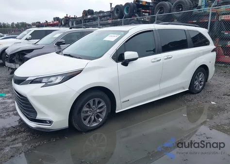 2021 Toyota Sienna Xle from USA, damaged, VIN 5TDYRKEC7MS014648